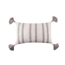 Woven Tasseled Lumbar Pillow-Kirkland's Home Outlet