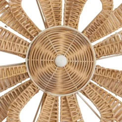 Woven Wicker And Wire Flower Wall Plaque-Kirkland's Home Outlet