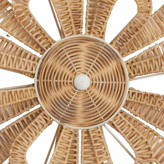 Woven Wicker And Wire Flower Wall Plaque-Kirkland's Home Outlet