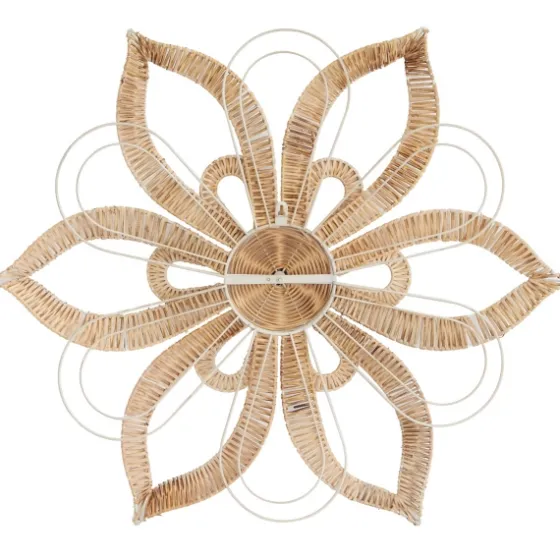 Woven Wicker And Wire Flower Wall Plaque-Kirkland's Home Outlet