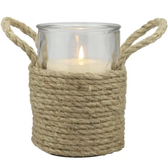 Wrapped Rope Hurricane, 6 In.-Kirkland's Home Best