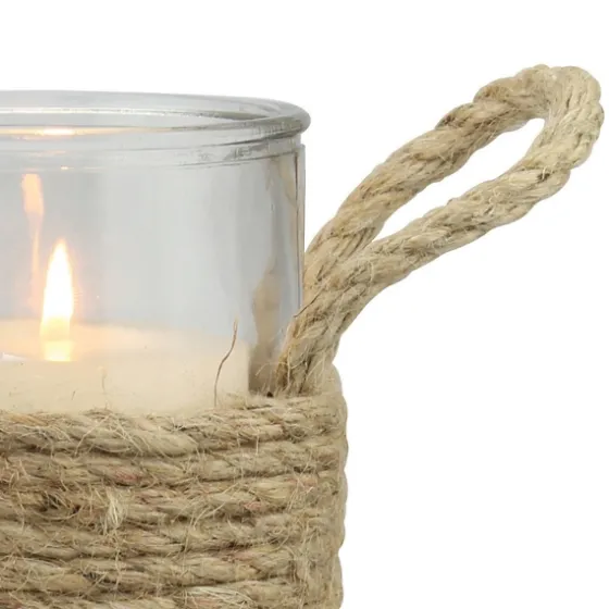 Wrapped Rope Hurricane, 6 In.-Kirkland's Home Best