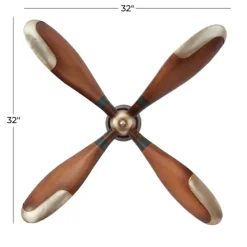 Wright Brass Airplane Propeller Wall Plaque-Kirkland's Home Store
