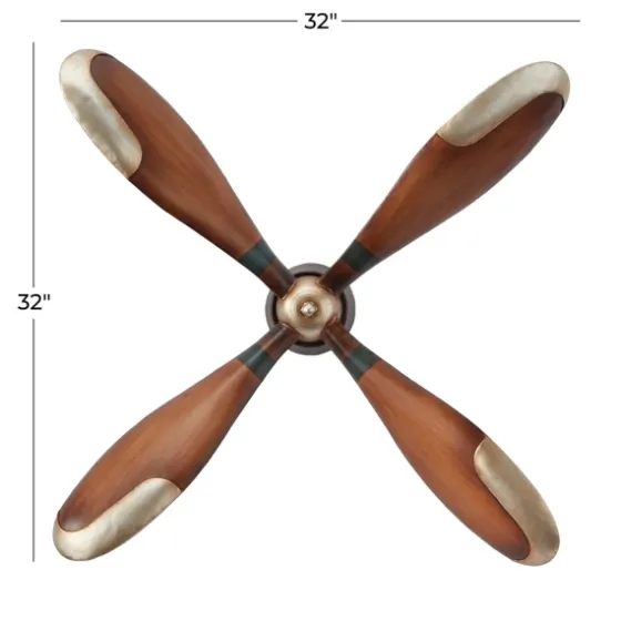 Wright Brass Airplane Propeller Wall Plaque-Kirkland's Home Store