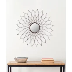 Wrought Iron Flower Petal Wall Mirror-Kirkland's Home Discount