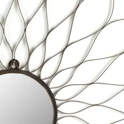 Wrought Iron Flower Petal Wall Mirror-Kirkland's Home Discount