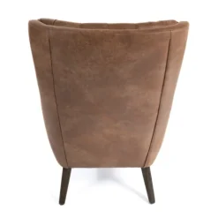 Wyatt Chester Faux Leather Accent Chair-Kirkland's Home Outlet