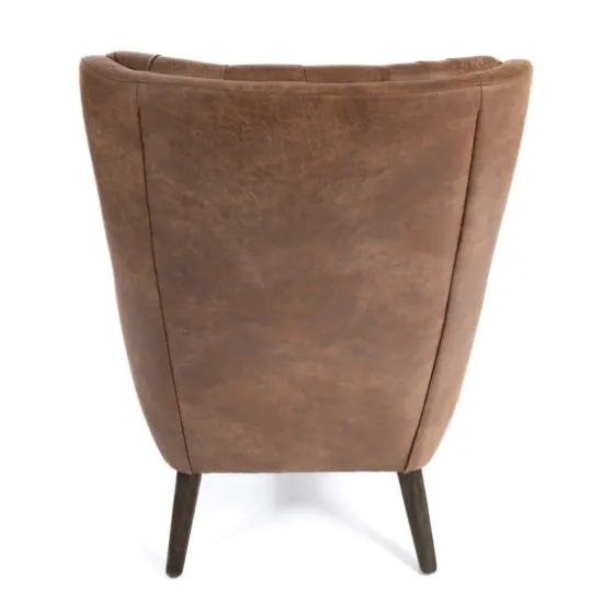 Wyatt Chester Faux Leather Accent Chair-Kirkland's Home Outlet