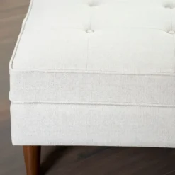 Wyatt Ecru Woven Ottoman-Kirkland's Home Hot