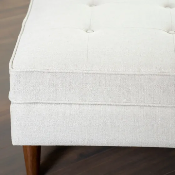 Wyatt Ecru Woven Ottoman-Kirkland's Home Hot
