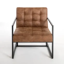 Wyatt Faux Leather Accent Chair-Kirkland's Home Best Sale