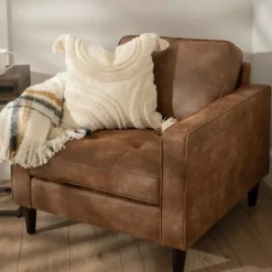 Wyatt Faux Leather Armchair-Kirkland's Home Discount