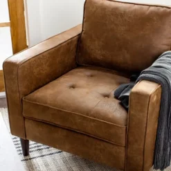 Wyatt Faux Leather Armchair-Kirkland's Home Discount