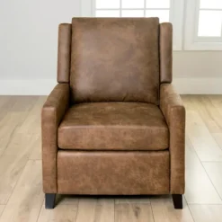 Wyatt Faux Leather Recliner-Kirkland's Home Best