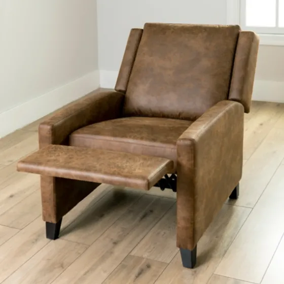 Wyatt Faux Leather Recliner-Kirkland's Home Best