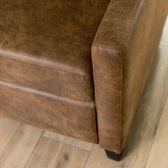 Wyatt Faux Leather Recliner-Kirkland's Home Best