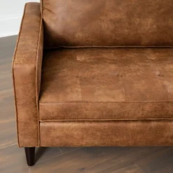 Wyatt Faux Leather Sofa-Kirkland's Home Sale
