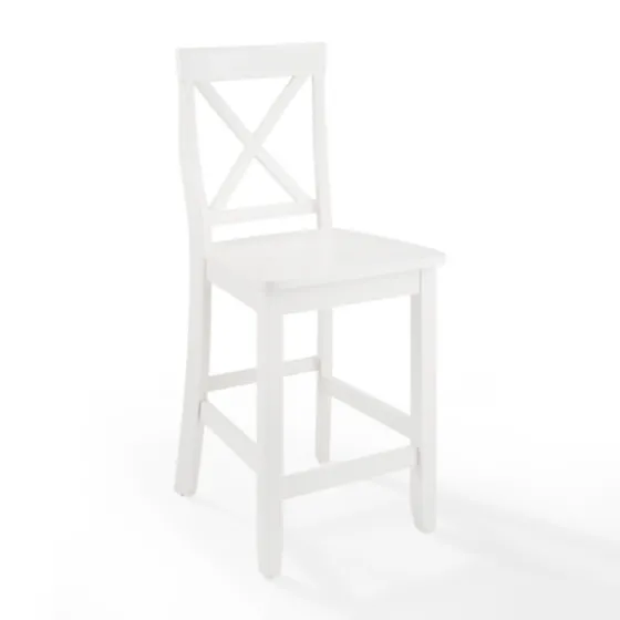 X-Back Farmhouse Counter Stools, Set Of 2-Kirkland's Home Outlet