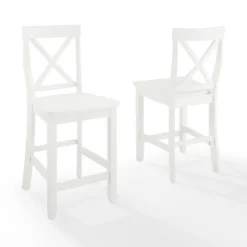 X-Back Farmhouse Counter Stools, Set Of 2-Kirkland's Home Outlet