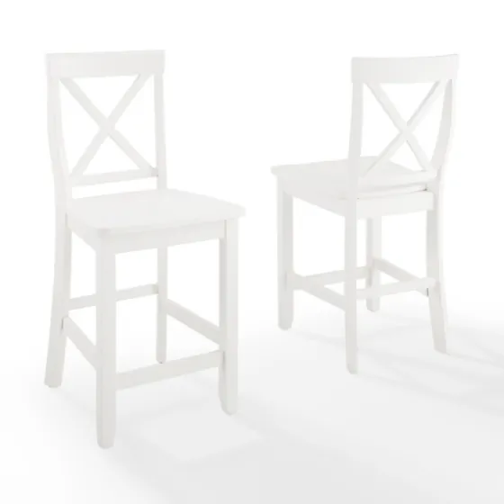 X-Back Farmhouse Counter Stools, Set Of 2-Kirkland's Home Outlet