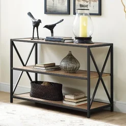 X-Frame 3-Tier Barnwood Bookshelf-Kirkland's Home Clearance