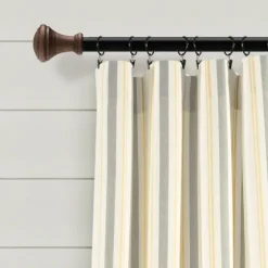 Yellow & Gray Farmhouse Curtain Panel Set, 95 In.-Kirkland's Home Sale