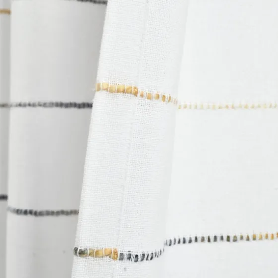 Yellow And Gray Stripe Curtain Panel Set, 84 In.-Kirkland's Home New