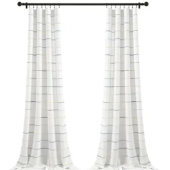 Yellow And Gray Stripe Curtain Panel Set, 84 In.-Kirkland's Home New