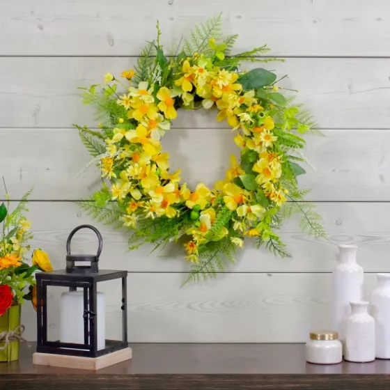 Yellow Daisy And Berry Wreath-Kirkland's Home Best Sale