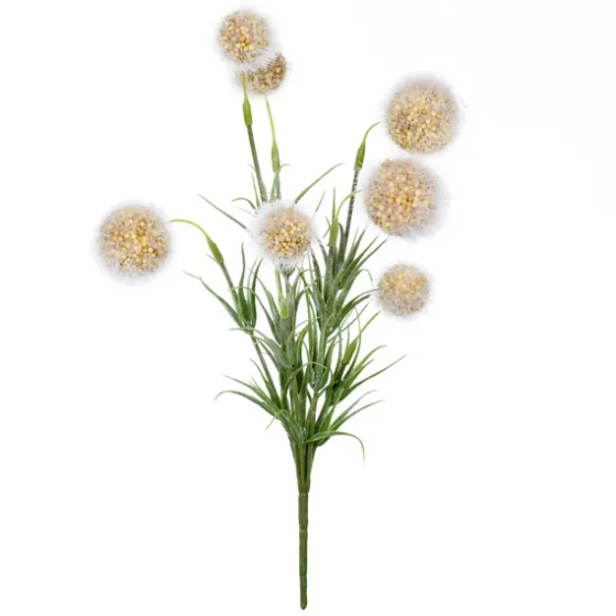 Yellow Floral Pom-Pom Bundles, Set Of 6-Kirkland's Home Outlet