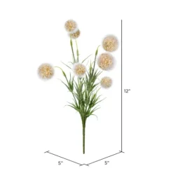Yellow Floral Pom-Pom Bundles, Set Of 6-Kirkland's Home Outlet