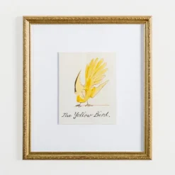 Yellow Free Bird Gold Framed Art Print-Kirkland's Home Clearance