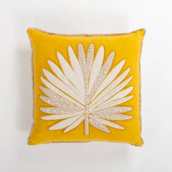 Yellow Great Palm Pillow-Kirkland's Home Flash Sale