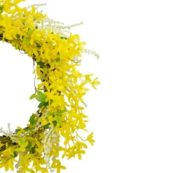 Yellow Jasmine Spiral Wreath-Kirkland's Home Flash Sale