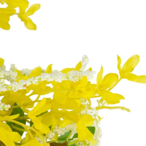 Yellow Jasmine Spiral Wreath-Kirkland's Home Flash Sale