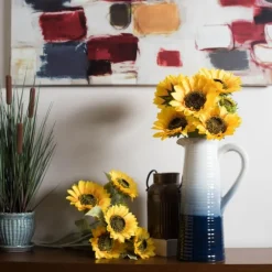 Yellow Sunflower Bush Blossoms-Kirkland's Home Hot