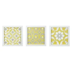 Yellow Tuscan Framed Wood Art Prints, Set Of 3-Kirkland's Home Cheap