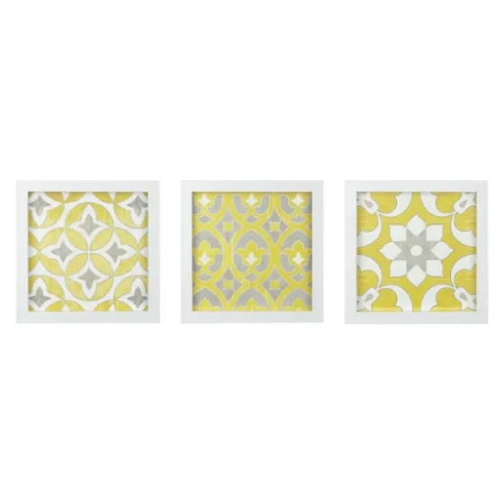 Yellow Tuscan Framed Wood Art Prints, Set Of 3-Kirkland's Home Cheap