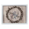 You And Me Wreath Framed Wooden Wall Plaque-Kirkland's Home Cheap