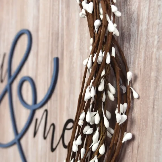 You And Me Wreath Framed Wooden Wall Plaque-Kirkland's Home Cheap