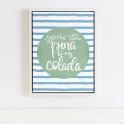 You'Re The Pina Colada Framed Canvas Art Print-Kirkland's Home Fashion