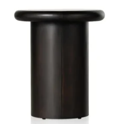 Zach Charcoal Wood Pedestal End Table-Kirkland's Home Cheap