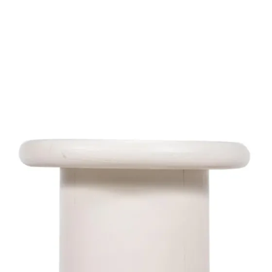 Zach Wood Pedestal End Table-Kirkland's Home Fashion