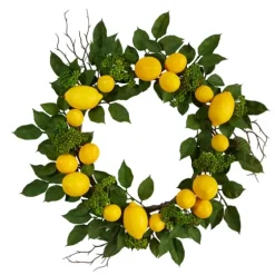 Zesty Lemon Fresh Wreath-Kirkland's Home Clearance
