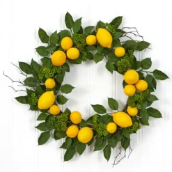 Zesty Lemon Fresh Wreath-Kirkland's Home Clearance