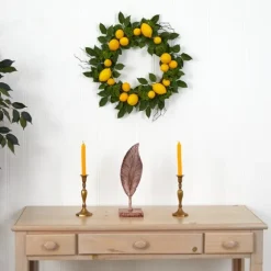 Zesty Lemon Fresh Wreath-Kirkland's Home Clearance