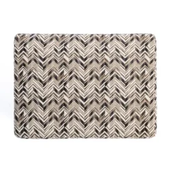 Zig Zag Upholstered Ottoman-Kirkland's Home New