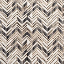Zig Zag Upholstered Ottoman-Kirkland's Home New