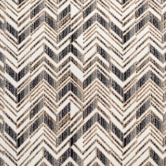 Zig Zag Upholstered Ottoman-Kirkland's Home New