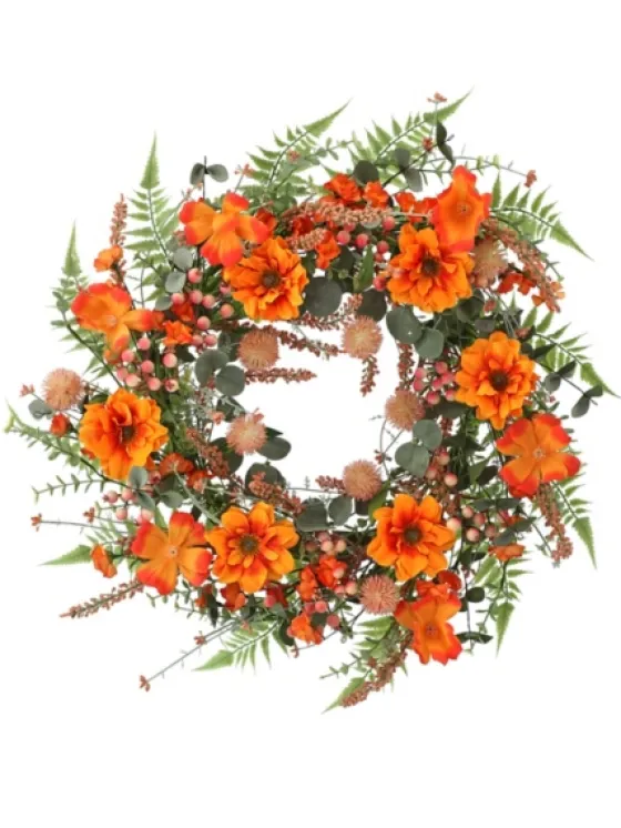 Zinnia And Berry Wreath-Kirkland's Home Sale